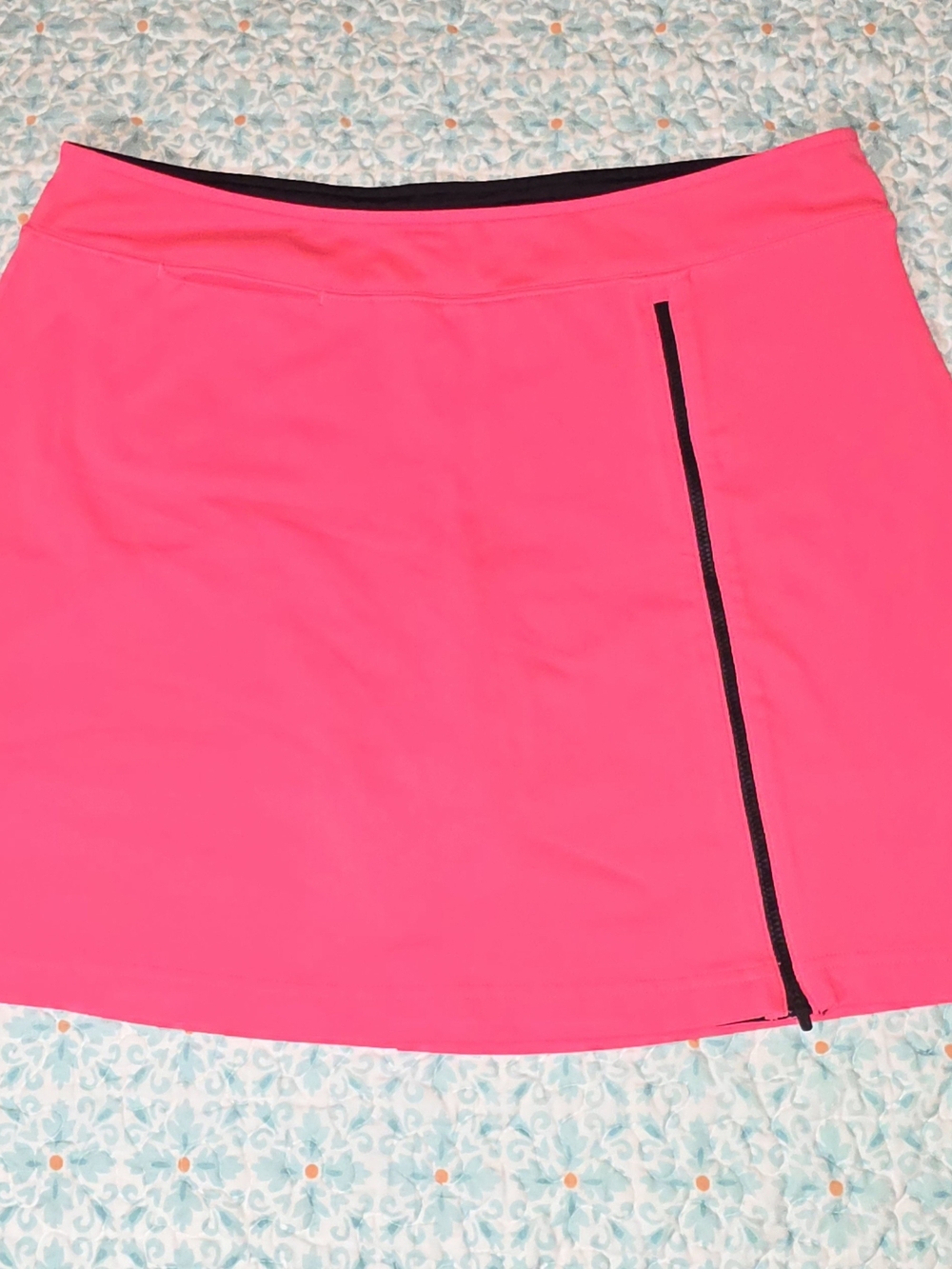 Slazenger Neon Pink Golf Skort with Black Trim